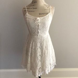 White lace dress in size small. rue21